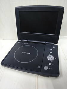 (H-く-273) ポータブルDVDプレーヤー　CD　JPEG対応　DOLBY　MATURUS　MDP-780CS　充電コード欠品　動作未確認　中古