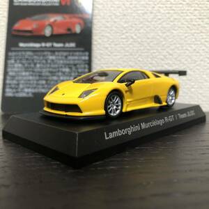京商1/64 Lamborghini Mucielago R-GT/Team JLOC Yellow/ランボルギーニ ムルシエラゴ R-GT チームJLOC 黄 イエロー