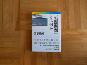 豊下樽彦　「『尖閣問題』とは何か」　岩波現代文庫