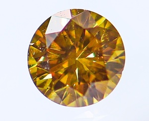 【１００円～】0.194ｃｔ 天然ダイヤ FANCY DEEP BROWNISH ORANGY YELLOW（ナチュラルカラー）SI2