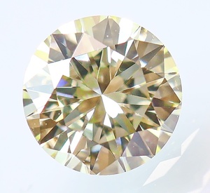 【１００円～】VS1！0.592ct 天然ダイヤ VERY LIGHT YELLOW(ナチュラルカラー) GOOD