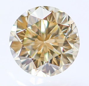 【１００円～】0.758ｃｔ 天然ダイヤ VERY LIGHT BROWNISH YELLOW（ナチュラルカラー）SI1 ＧＯＯＤ