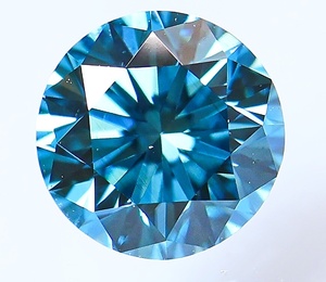 【１００円～】VS2！0.587ｃｔ 天然ダイヤ FANCY GREENISH BLUE（トリート）