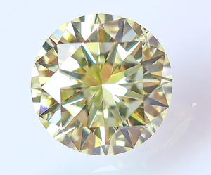 【１００円～】0.615ｃｔ 天然ダイヤ ライトイエロー（ナチュラルカラー）ＳＩ１ Very Good！