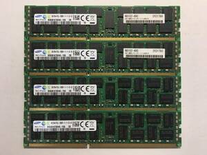 SAMSUNG M393B1K70DH0-YK0 8GB 2Rx4 PC3L-12800R DDR3L-1600 ECC REG 240pin Samsung ４枚１組計32GB