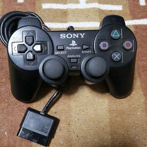 動作確認済　純正品 PS2 コントローラー デュアル ショック 2 アナログコントローラー　DUALSHOCK2 ブラック ②　SCPH-10010 PlayStation2