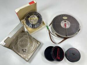 [ Junk ] tape reel SONY SUPER-150 TYPE-5 REEL FUJICOLOR 8mm CINE FILM film entering can case Fuji color 