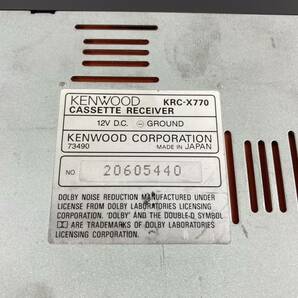 【動作未確認】KENWOOD ケンウッド KRC-X770 カセットデッキ カーステレオ カーオーディオの画像4