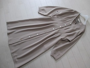 Loungedress*ラウンジドレス　デザインロングタックワンピース　サイズF