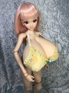 即決！！☆銀猫Plus☆ Doll用 マンモ５０極乳＋ＤＤ～ＤＤdy、　ブラセットＳ　イエロー