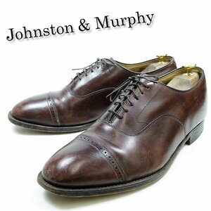 11表記 29cm相当 Johnston&Murphy OPTIMA ジョンストン＆マーフィー オプティマ ストレートチップ キャップトゥ/24.2.1/P113