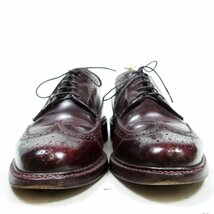 9-3E表記 27cm相当 Florsheim IMPERIAL フローシャイム インペリアル ウィングチップ フルブローグ 革靴 キャッツポウ　ワイン/24.2.1/P101_画像3