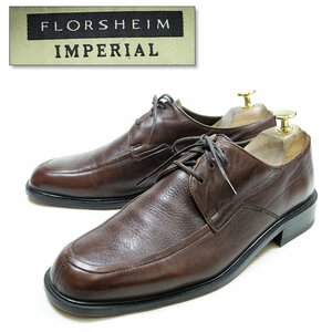 8-1/2D表記 26.5cm相当 Florsheim IMPERIAL フローシャイム インペリアル スプリットトゥ　Uチップ　レザーシューズ ブラウン/24.2.10/P153