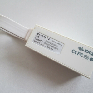 プラネックス USB有線LANアダプタ UE-100TX-G3 USB2.0 10/100Mbpsの画像4