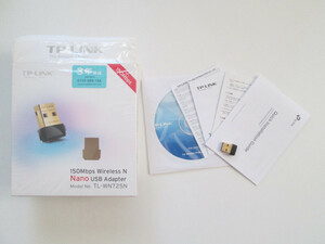 TP-Link 150Mbps 小型USBワイヤレスLANアダプタ TL-WN725N◆無線LAN/Wi-Fi子機