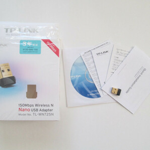 TP-Link 150Mbps 小型USBワイヤレスLANアダプタ TL-WN725N◆無線LAN/Wi-Fi子機