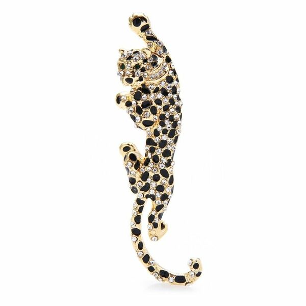 ②ヒョウ ブローチ 豹 ひょう チーター ジャガー ビジュー 帯留め 帯留