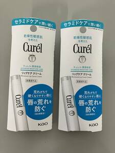 キュレル Curel リップケアクリーム　2個セット　新品未開封　 送料込