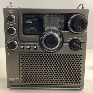 k252 SONY マルチバンド レシーバー ラジオ ビンテージ アンティーク 当時物 昭和 レトロ FM AM ICF-5900 スカイセンサー SW 中古 ジャンク