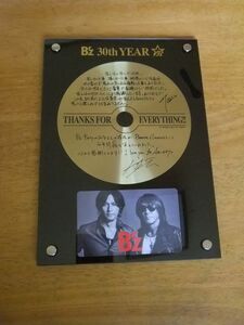 B’z　be with！　VOL.119付録　30th YEAR　記念プレート