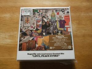 CD　Superfly　LOVE，PEACE＆FIRE　デビュー10周年ベスト　初回盤4枚組