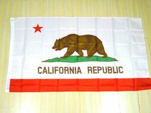 カリフォルニア州旗 大型フラッグ 4号 150cmX90 DM便発送