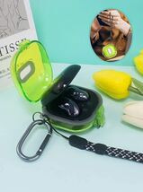 c-599 Galaxy Buds Live Buds Pro Galaxy Buds2 Pro ケース タフで頑丈 2重構造 TPU+PC アクセサリー CASE 耐衝撃(クリアパープル)_画像6