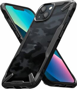 c-725 【Ringke】iPhone 13 ケース FUSION-X TPU+PC 黄ばみなし 耐黄変 落下防止 耐衝撃 米軍MIL規格取得 滑り止め 歪みあり