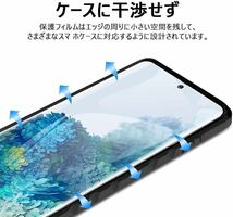 c-728 Samsung Galaxy S21 用 ガラスフィルム 指紋認証対応 強化ガラス 保護フィルム【2枚セット】硬度9H 貼り付け簡単 _画像3