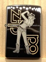 N1 ◆【新品未使用保管品】 1996年製 彫刻文字*Zippo girl ※ピカピカの鏡面仕上げ //タバコ 煙草 ライター グッズ ★希少品！激安出品中！_画像3