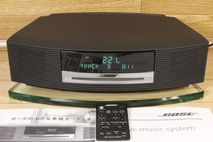 ★完動品 メンテ済み ガラス台座付き BOSE Wave music system AWRCCB CD/FM/AM★