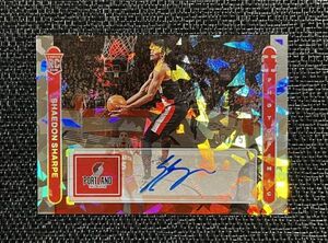 Shaedon Sharpe シェイドン・シャープ 75枚限定 2022-23 Panini NBA Photogenic Diamond Rookie Auto 直筆サイン RC ブレイザーズ