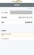 JTBトラベルギフト カード型旅行券 合計50,000円分 5万 残高確認済み(未使用品)_画像4