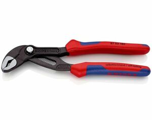 KNIPEX クニペックス ウォーターポンププライヤ コブラ 8702 180