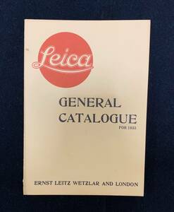ライカ Leica General Catalogue 1933年 ライカ総合カタログ全95ページ