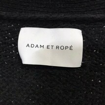 F9489dL ADAM ET ROPE' アダムエロペ サイズL ニットカーディガン 前開き ブラック 黒 羽織り メンズ 秋冬 あったか JUN シンプル_画像4