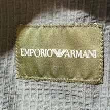 F9729cE EMPORIO ARMANI エンポリオアルマーニ テーラードジャケット ネイビー メンズ サイズ46 (S位) サマージャケット ビジネス 薄手_画像6