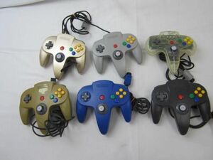 【同梱可】中古品 ゲーム NINTENDO 64 アクセサリ-・周辺機器 コントローラー NUS-005 ゴールド ブルー 等 5点 グッ