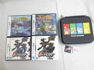 【同梱可】中古品 ゲーム ニンテンドーDS 3DS ポケットモンスター ホワイト Y 他 ソフト ハードカバー 7点 グッズセ