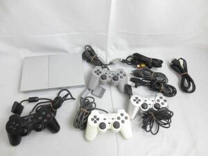 【同梱可】中古品 ゲーム プレイステーション2 PS2 本体 SCPH-90000 シルバー 動作品 コントローラー 電源ケーブル