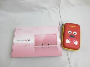 【同梱可】中古品 ゲーム ニンテンドー3DS 本体 CTR-001 ミスティピンク 動作品 充電器 箱あり