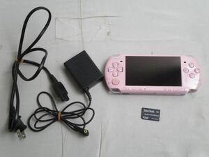 【同梱可】中古品 ゲーム PSP 本体 PSP3000 ブロッサムピンク 動作品 メモリースティック 2GB 充電器付き