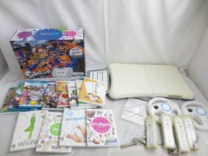 【まとめ売り 動作未確】 ゲーム Wii U 本体 WUP-101 ホワイト スプラトゥーンセット 動作品 ソフト マリオカート8