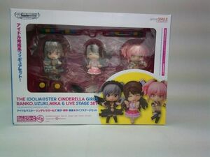 未開封 フィギュア ねんどろいどぷち　アイドルマスターシンデレラガールズ　蘭子・卯月・美嘉&ライブステージセット