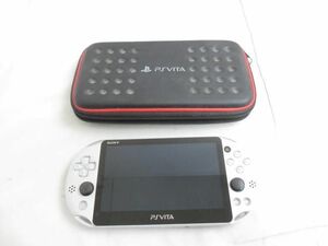 【同梱可】中古品 ゲーム PS Vita 本体 PCH-2000 シルバー 動作品 初期化済み カバーケース付き