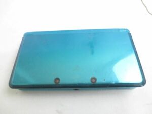 【同梱可】中古品 ゲーム ニンテンドー3DS 本体 CTR-001 アクアブルー 動作品 初期化済み 本体のみ