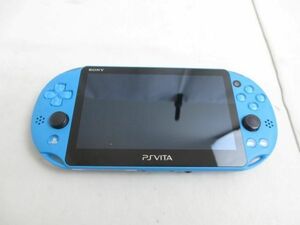 【同梱可】中古品 ゲーム PS Vita 本体 PCH-2000 アクアブルー 動作品 本体のみ