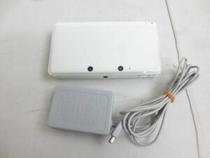 【同梱可】中古品 ゲーム ニンテンドー3DS 本体 CTR-001 アイスホワイト 動作品 充電器付き