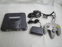 【同梱可】中古品 ゲーム NINTENDO 64 本体 NUS-001 動作品 コントローラー 電源ケーブル 周辺機器 箱あり_画像2