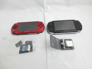 【同梱可】中古品 ゲーム PSP 本体 PSP3000 レッド/ブラック PSP1000 本体 ブラック メモリースティック 2GB 4GB グ